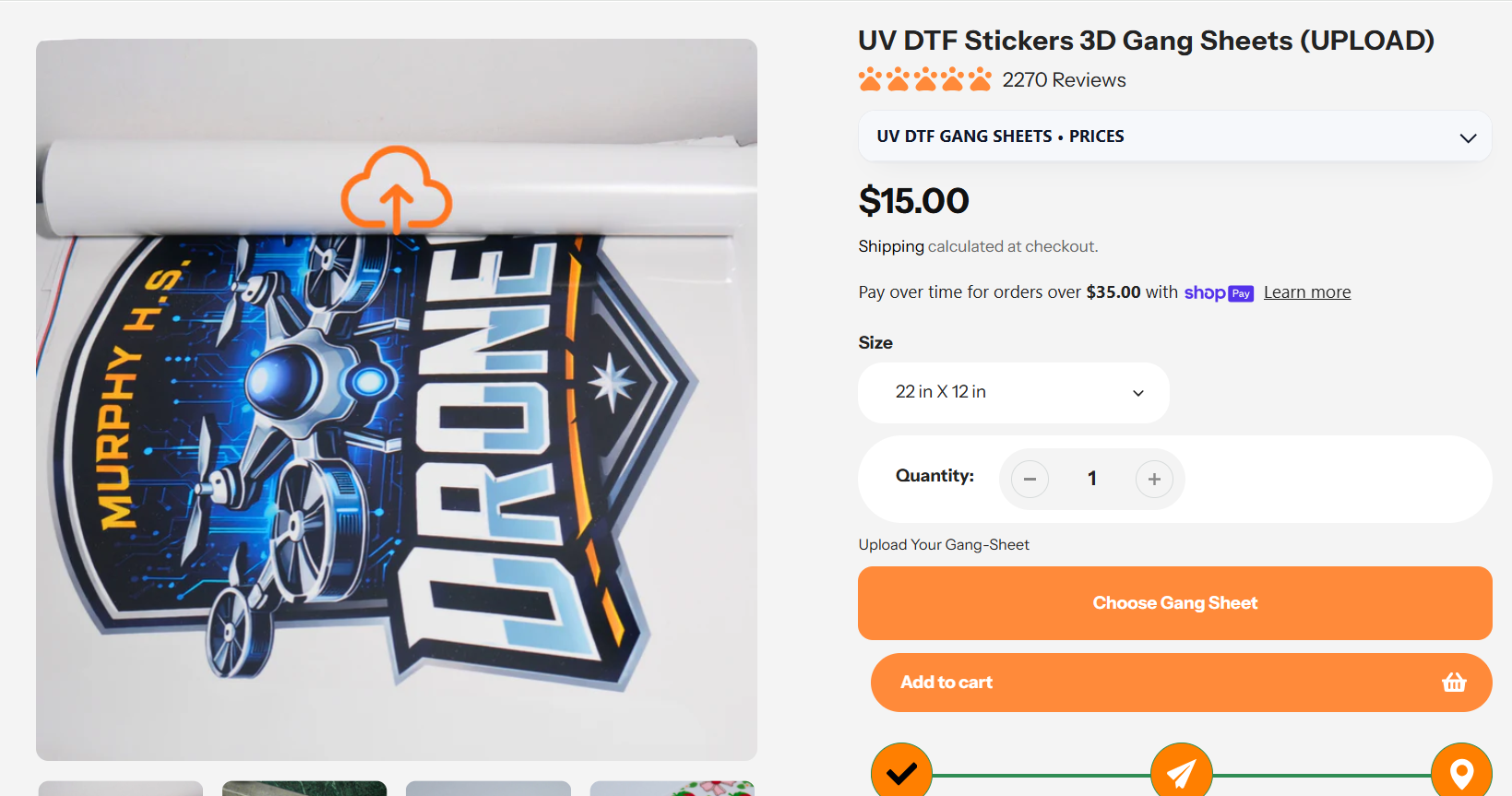 UV DTF Stickers 3D Gang Sheets (UPLOAD)